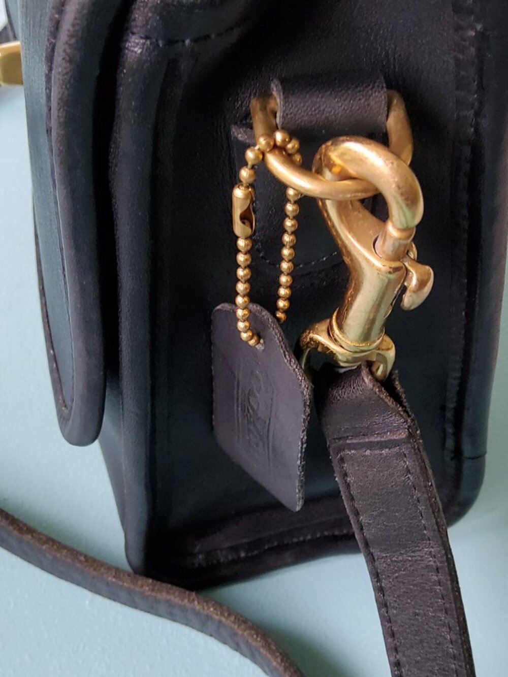 Vintage Coach Court Crossbody in Black + Hangtag 9870 - Picture 3 of 16